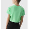 New arrival short sleeve crop t shirts for girls loose fit cropped tops