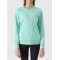 Long sleeve cotton pullover sweatshirts without hood basic design athleisure tops
