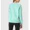 Long sleeve cotton pullover sweatshirts without hood basic design athleisure tops
