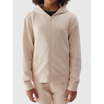 New arrival girl's zip-up hoodies with pockets cotton blend hooded jackets