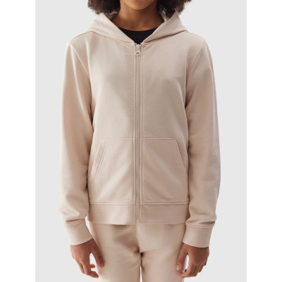 New arrival girl's zip-up hoodies with pockets cotton blend hooded jackets