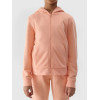 New arrival girl's zip-up hoodies with pockets cotton blend hooded jackets