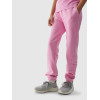 Elastic waist regular fit cotton joggers with side pockets girls athleisure design sweatpants