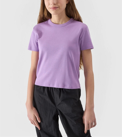 Girls short sleeve basic tees 100%cotton regular fit sports t shirts