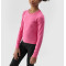 New arrival long sleeve cropped t shirts for girls crew neck slim fit tees
