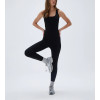 New Arrival Ultimate Scoop Neck Racer Back Unitard Plain Color Fitness Bodysuits