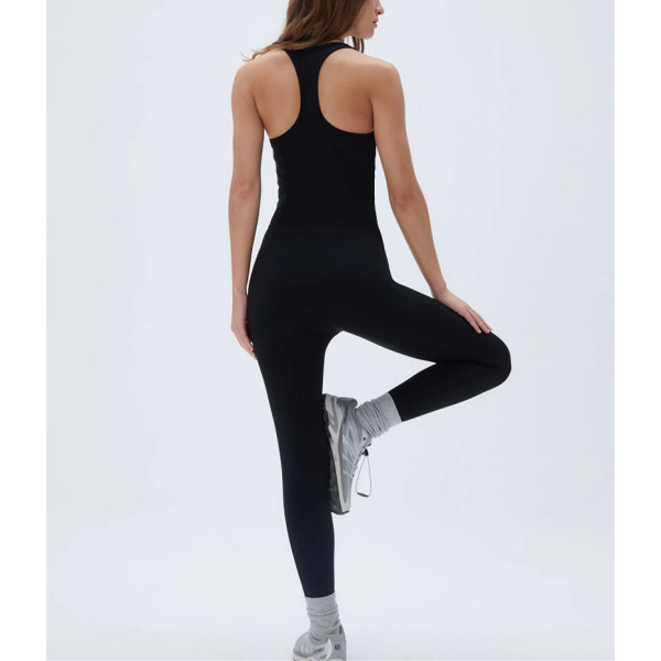 New Arrival Ultimate Scoop Neck Racer Back Unitard Plain Color Fitness Bodysuits