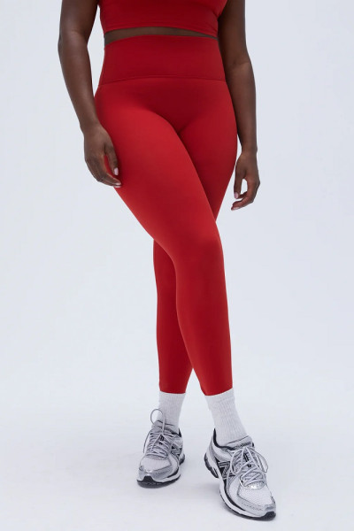 Tummy control performance leggings for women no front seam fitness tights