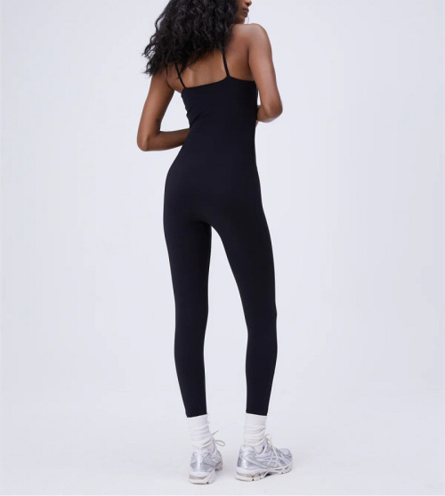 Scoop neck full length bodysuits for women with removable paddings