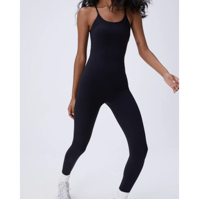 Scoop neck full length bodysuits for women with removable paddings