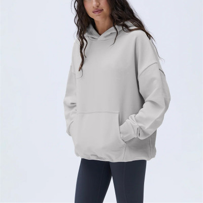 Women's oversized outdoors hoodies heavy weight cotton fleece pullovers