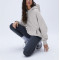 Women's oversized outdoors hoodies heavy weight cotton fleece pullovers