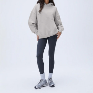 Women's oversized outdoors hoodies heavy weight cotton fleece pullovers