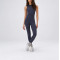 Sleeveless full coverage built in bra fitness jumpsuits with back zippers