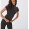 Short Sleeve Zip Up Top Slim Fit Compressive Gym Top Full Length Zipper Yoga Jackets