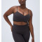 New arrival women's wrap sports bra crossover ultra soft yoga bralette with adjustable strap