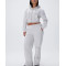 Full zip crop hoodies for women women's cropped jackets with adjustable hood