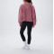 Women's relaxed fit cropped hoodies with drawstring cotton blend oversized sweatshirts