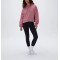 Women's relaxed fit cropped hoodies with drawstring cotton blend oversized sweatshirts