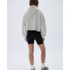 Women's relaxed fit cropped hoodies with drawstring cotton blend oversized sweatshirts