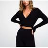 Women's new arrival wrap ballet cardigan classic long sleeve gym tops