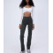 Ultra soft nylon spandex yoga pants high waisted no front seam flared yoga leggings