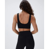 New arrival plunge neck sports bra big U back yoga bralette Low V padded crop top