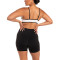 New arrival two tone contrast sports bra with spaghetti straps