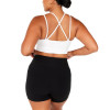 Strappy back Longline cropped gym top for women new arrival corset bra