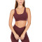 High impact crossover strappy back sports bra wide strap padded yoga bralette