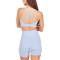 High impact crossover strappy back sports bra wide strap padded yoga bralette