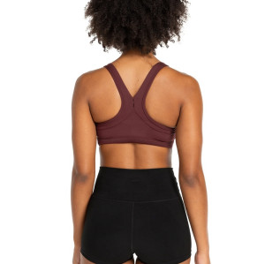 New arrival scoop neck racerback sports bra with wide strap