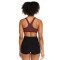 New arrival scoop neck racerback sports bra with wide strap