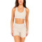 Front cut out high impact sports bra breathable mesh back gym bra