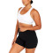 Front cut out high impact sports bra breathable mesh back gym bra