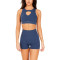 Longline high support front hollow out sports bra with mesh back