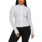 Full zipper stand collar long sleeve yoga jackets with side zipper pockets