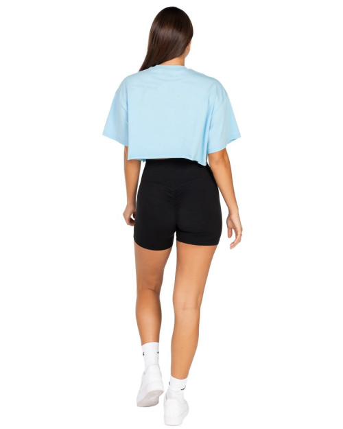 Loose fit cotton crop for women athleisure comfy short sleeve t shirts