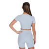 Women's fitted crossover tee lightweight breathable sports t shirts