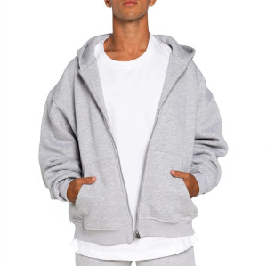 New arrival unisex zipper hoodies with kangaroo pockets zip up hooded jackets