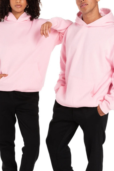 Unisex loose fit pullover with kangaroo pockets long sleeve cotton fleece hoodies