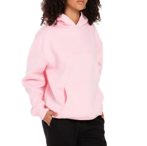 Unisex loose fit pullover with kangaroo pockets long sleeve cotton fleece hoodies