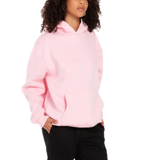 Unisex loose fit pullover with kangaroo pockets long sleeve cotton fleece hoodies