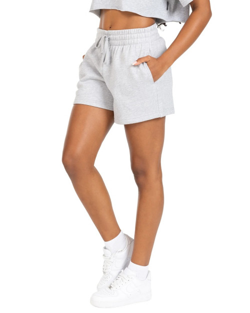 High waist cotton running shorts with side pockets adjustable cozy shorts for women