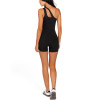 New arrival off shoulder cut out yoga jumpsuits women's curved one pieces shorts sets