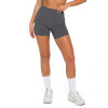 Tummy control compressive yoga shorts with side pockets