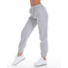 Cotton fleece jogger pants with side pockets adjustable waist trackpants