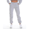 Cotton fleece jogger pants with side pockets adjustable waist trackpants