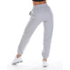 Cotton fleece jogger pants with side pockets adjustable waist trackpants