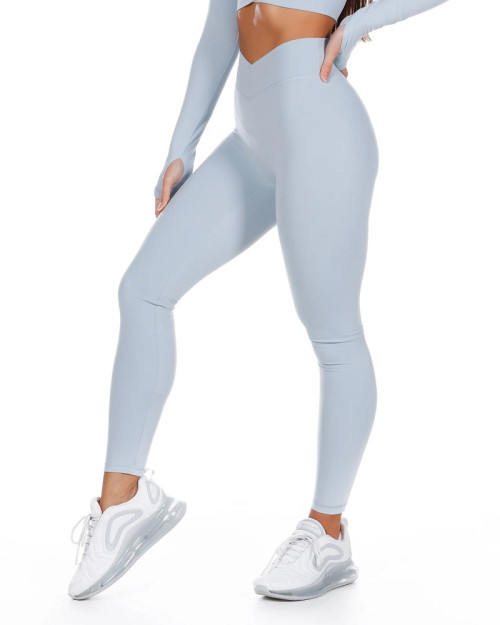 High waist criss cross yoga leggings butt lifting flattering fitness tights